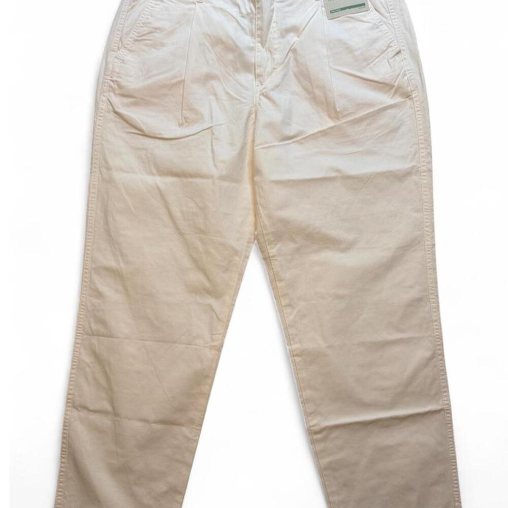 Dockets Original White/Cream chino relaxed tapered fit pants size W36 L33  brand